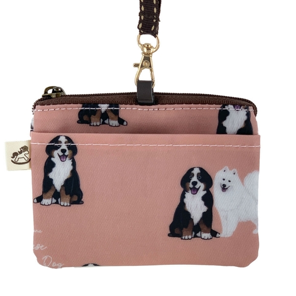 Uma Hana Handbags - Waterproof Samoyed Bernese Coin Purse Card Pouch Holder